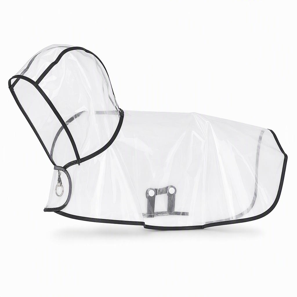 🌧️ LIMITED-TIME 50% OFF! 🐾 Transparent Waterproof Dog Raincoat – Clear Hood, Adjustable Fit, Multi-size 🐶