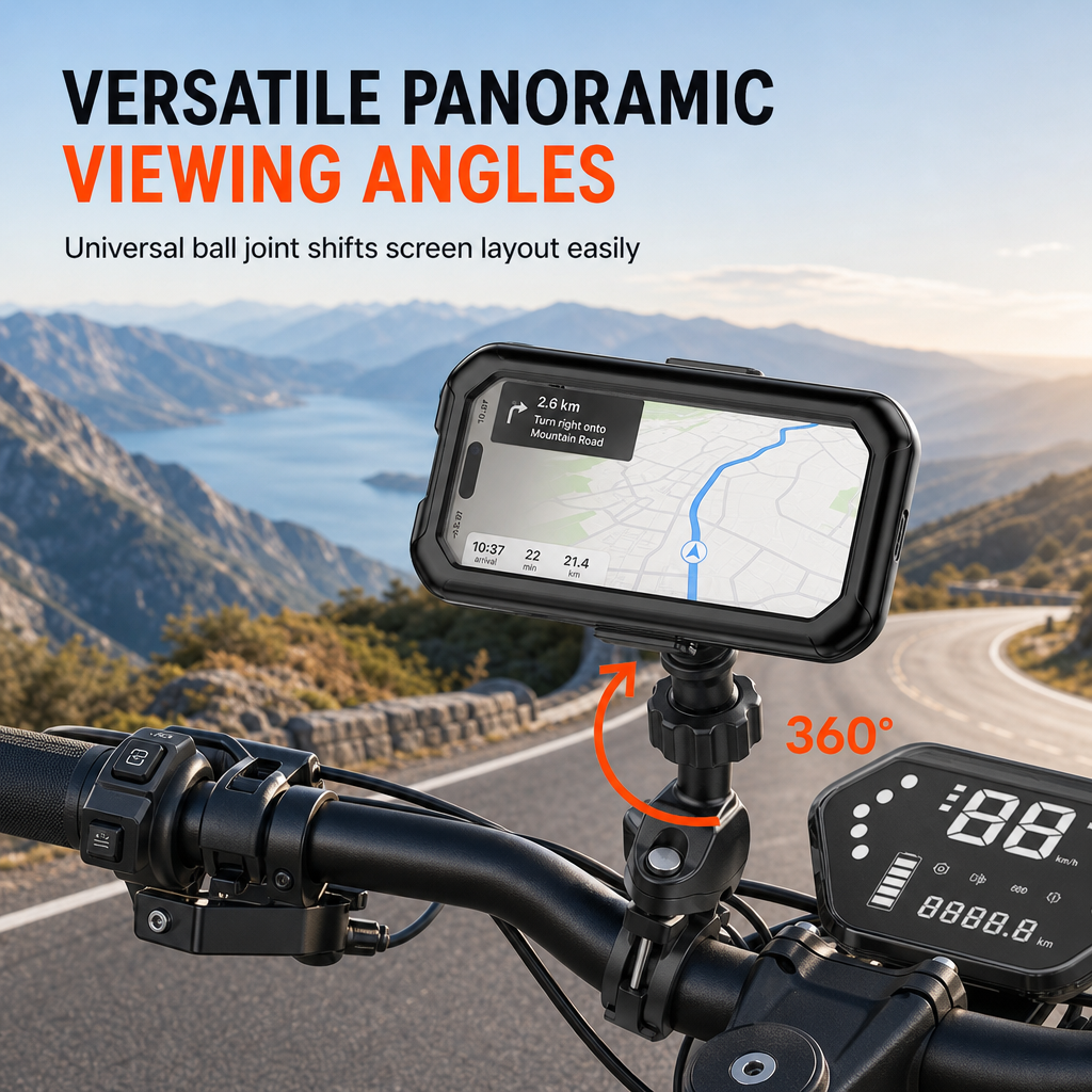 🚲 Waterproof Bike & Motorcycle Phone Holder – IPX6