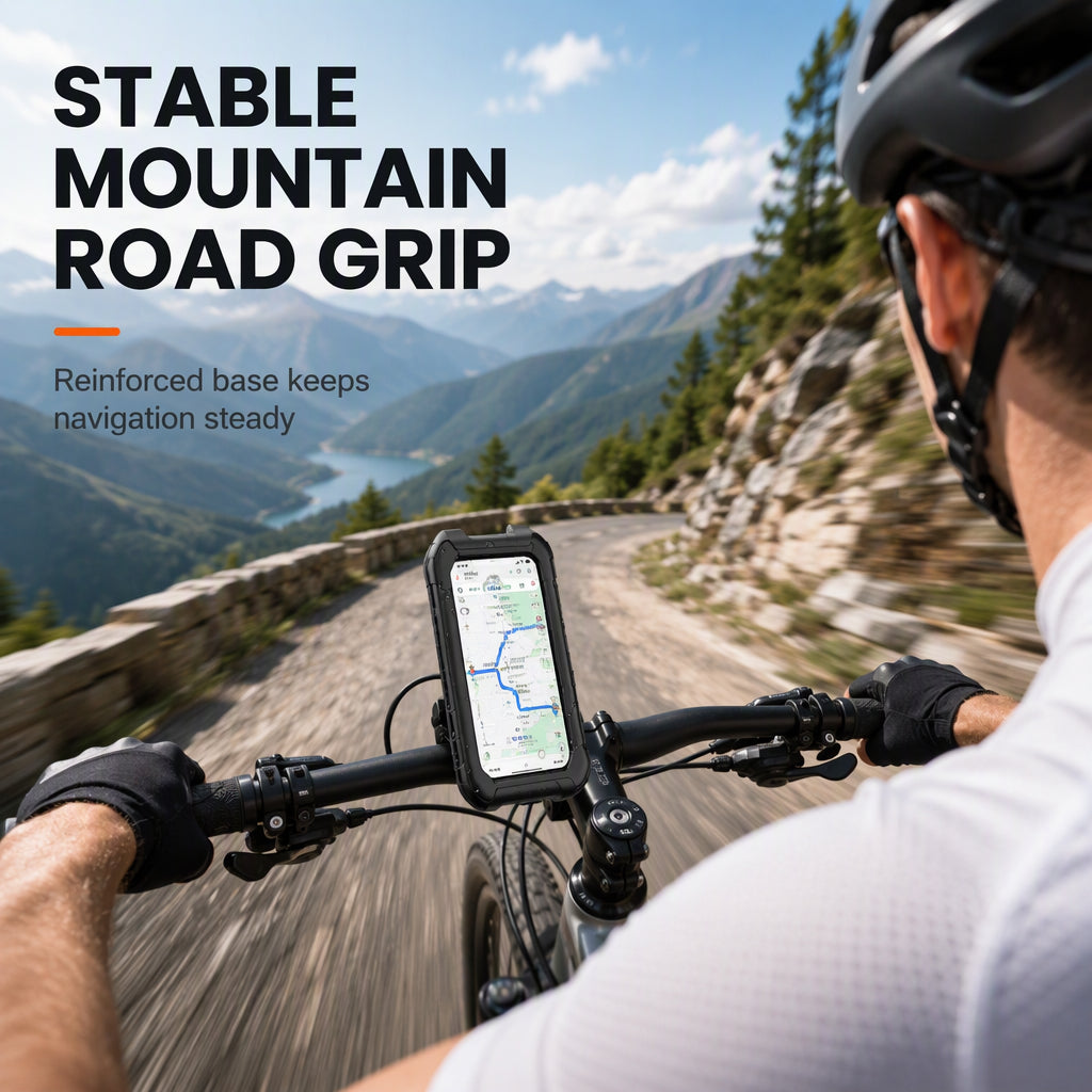 🚲 Waterproof Bike & Motorcycle Phone Holder – IPX6