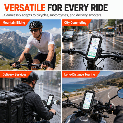🚲 Waterproof Bike & Motorcycle Phone Holder – IPX6