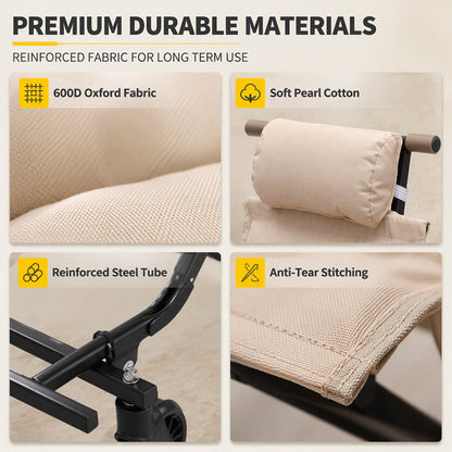 Outdoor Folding Chair Cart for Elderly