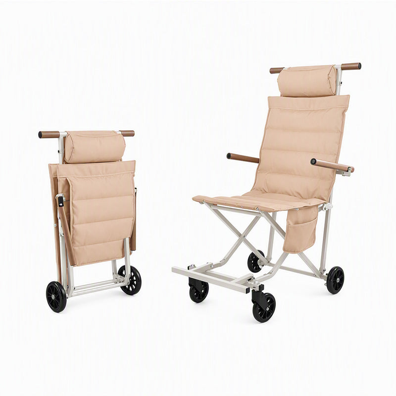 Outdoor Folding Chair Cart for Elderly