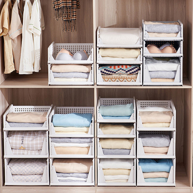 Stackable Wardrobe Organizer with Sliding Drawer