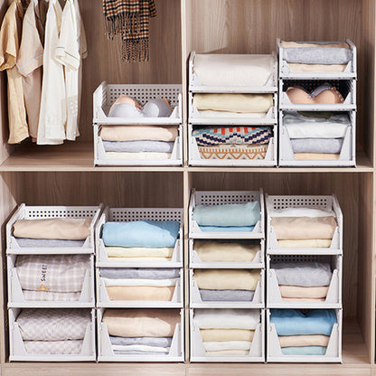 Stackable Wardrobe Organizer with Sliding Drawer