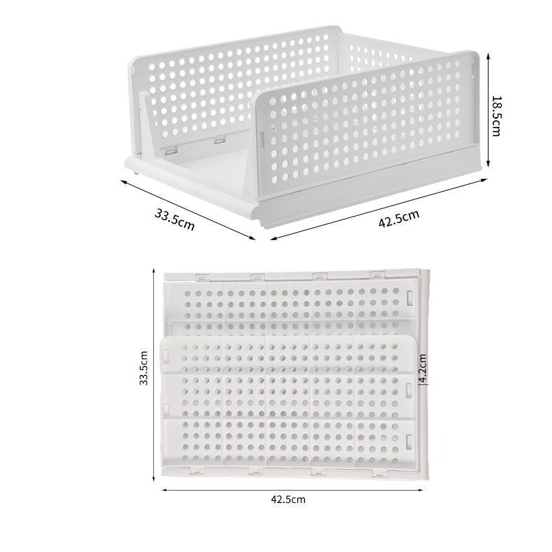 Stackable Wardrobe Organizer with Sliding Drawer