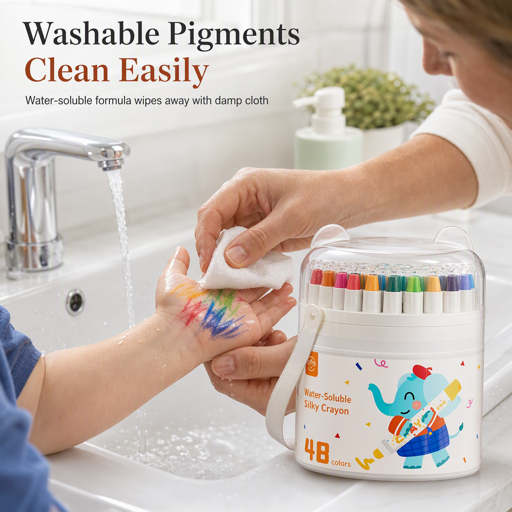 ⏳Limited-time 50% off⏰Washable Crayons and Oil Pastels for Kids😇🎨