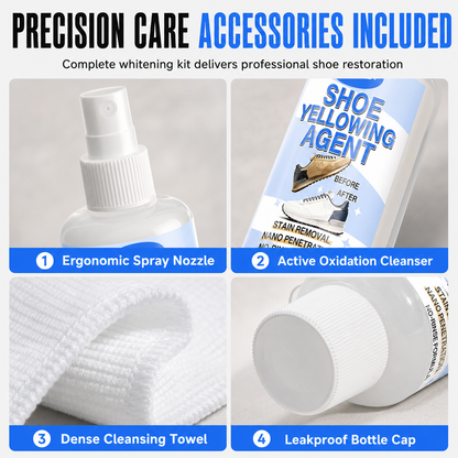 Shoe Sole Whitening Spray for De-yellowing and Oxidation Removal