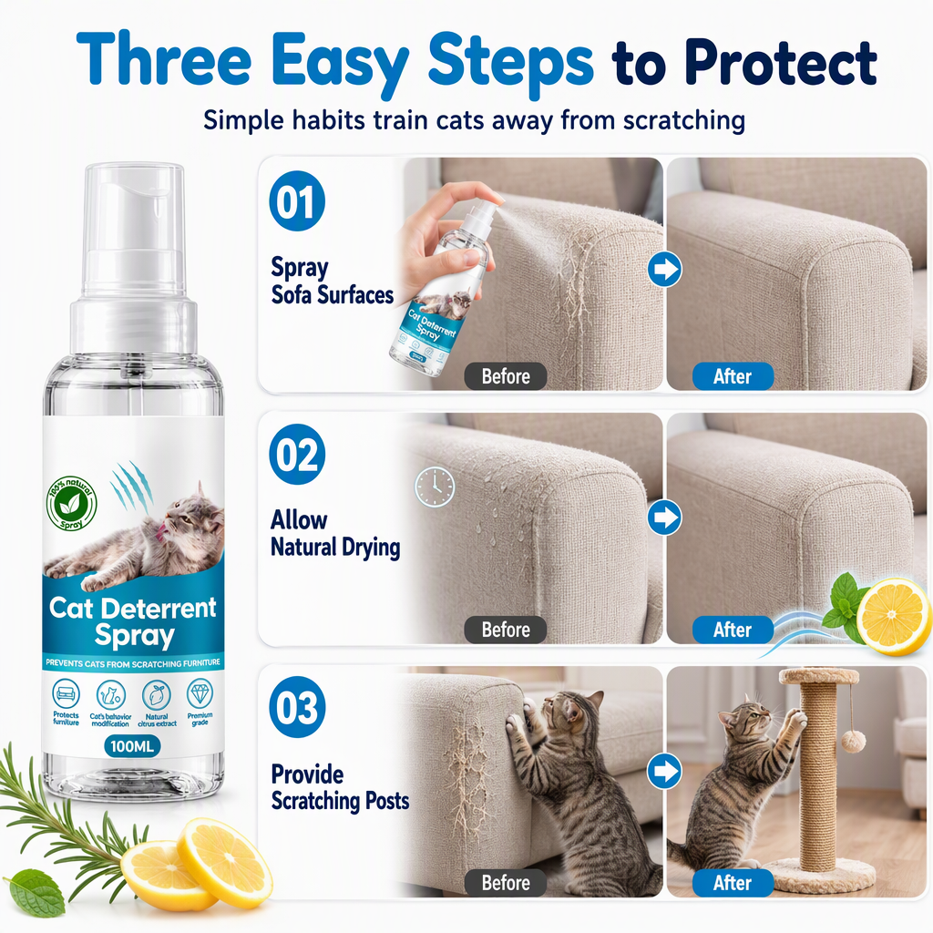 Cat Scratch Deterrent Spray 🐾Bigger bottle, better value!✨