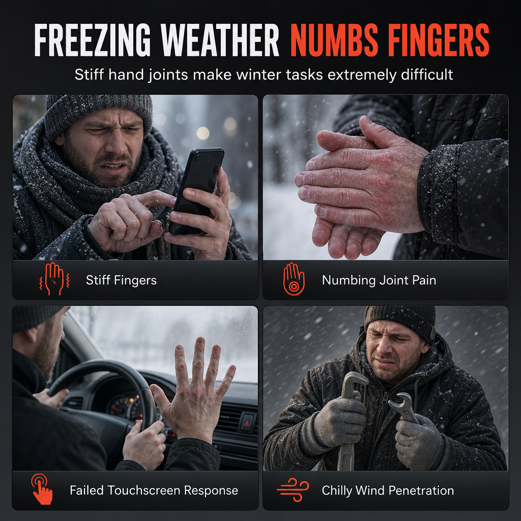 Electric Heated Gloves for Men and Women Winter Warm Touchscreen Thermal Gloves for Motorcycle Riding Skiing and Outdoor Sports