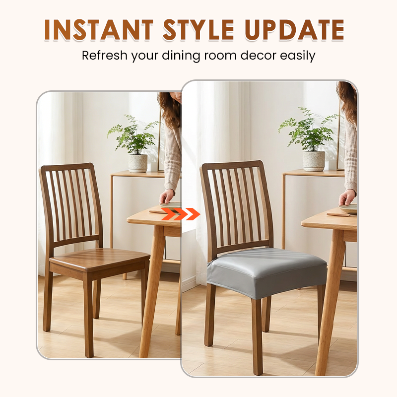 ⏳Time-Limited Special⏰Waterproof Stretch PU Leather Dining Chair Seat Cover 💧