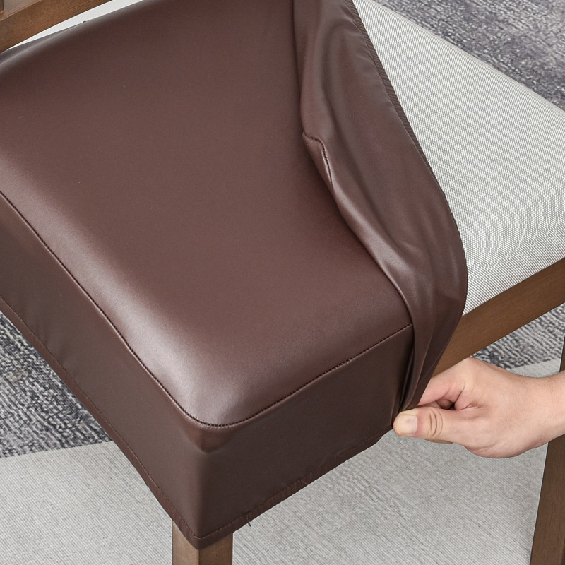 ⏳Time-Limited Special⏰Waterproof Stretch PU Leather Dining Chair Seat Cover 💧