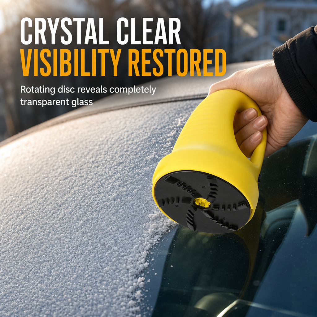 Electric Car Windshield Snow Scraper and Deicing Tool for Winter Snow and Removal