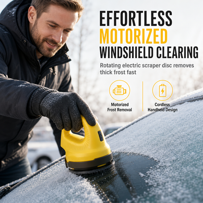 Electric Car Windshield Snow Scraper and Deicing Tool for Winter Snow and Removal