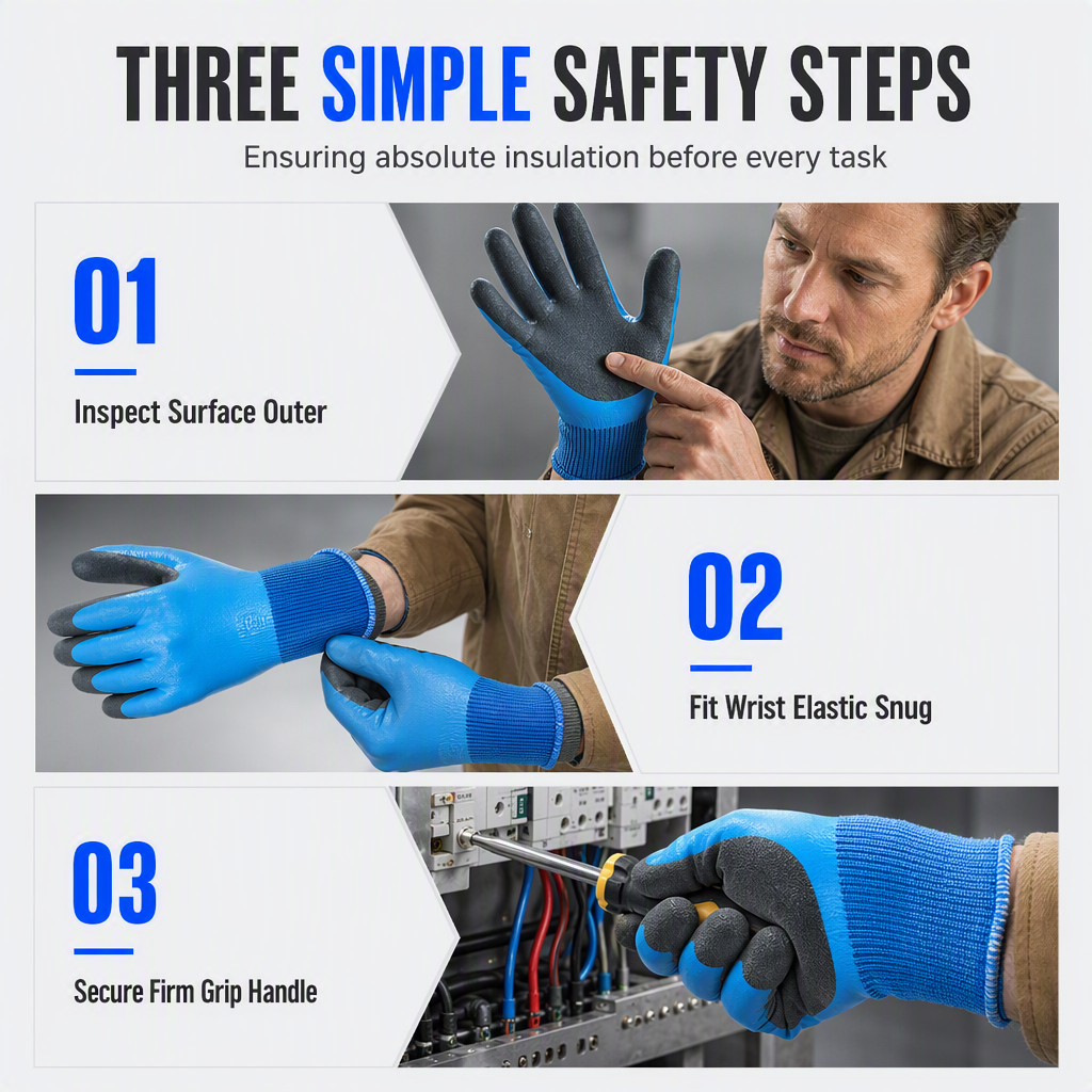 🧤 Waterproof Fleece-Lined Winter Work Gloves