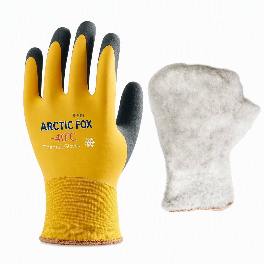 🧤 Waterproof Fleece-Lined Winter Work Gloves