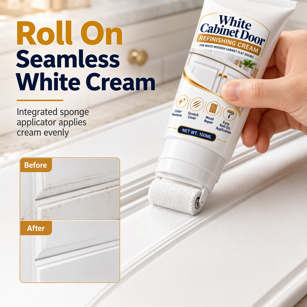 Wood Furniture Repair and Renovation Paste with Built-in Roller Brush