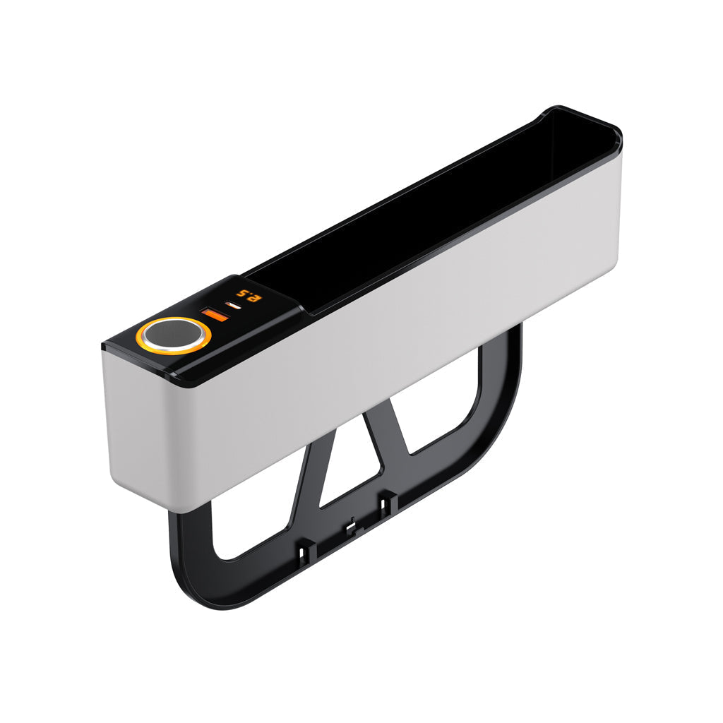 🥳2026 HOT SALE🥳💞50K+ SOLD! 🚗🔌 50% OFF! Car Seat Gap Organizer with USB Charging – fills the gap, PD/QC fast charging, keeps phone, cards & keys within reach. Tidy cockpit! 🛡️✅