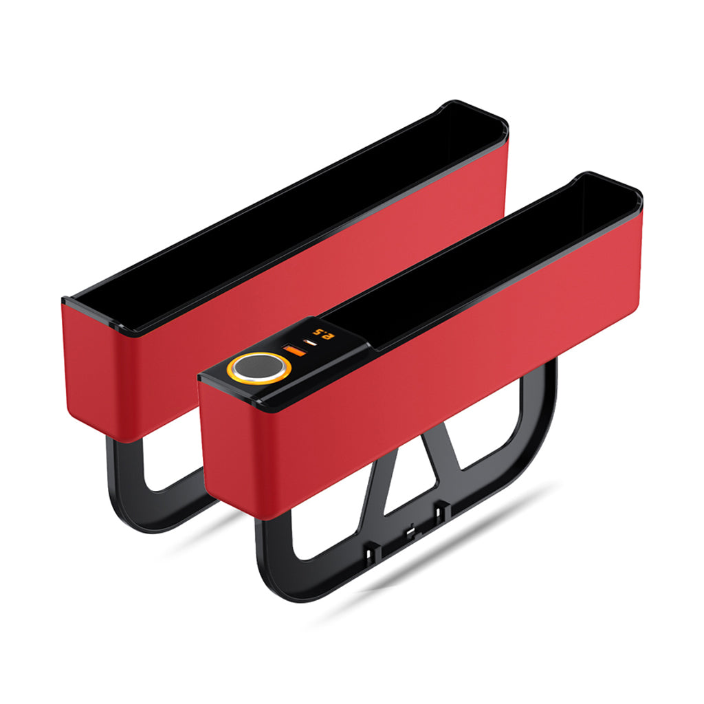 🥳2026 HOT SALE🥳💞50K+ SOLD! 🚗🔌 50% OFF! Car Seat Gap Organizer with USB Charging – fills the gap, PD/QC fast charging, keeps phone, cards & keys within reach. Tidy cockpit! 🛡️✅