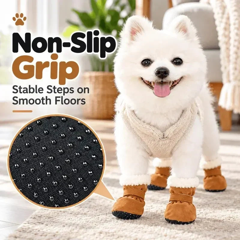 🔥 Hoje, 50 % de desconto!🐱🐶Botas quentes de inverno para cães com forro macio de pelúcia
