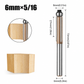 3-Flute Carbide Flush Trim Router Bit