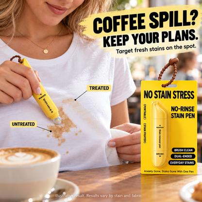 📢📢50% OFF! ⏰Portable Dual-Head Stain Remover Pen