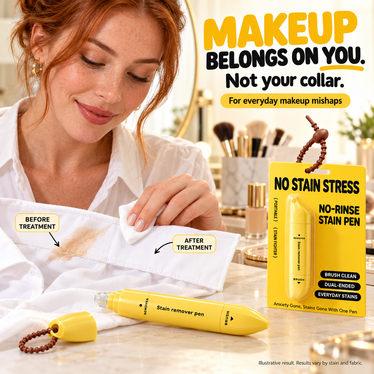 📢📢50% OFF! ⏰Portable Dual-Head Stain Remover Pen