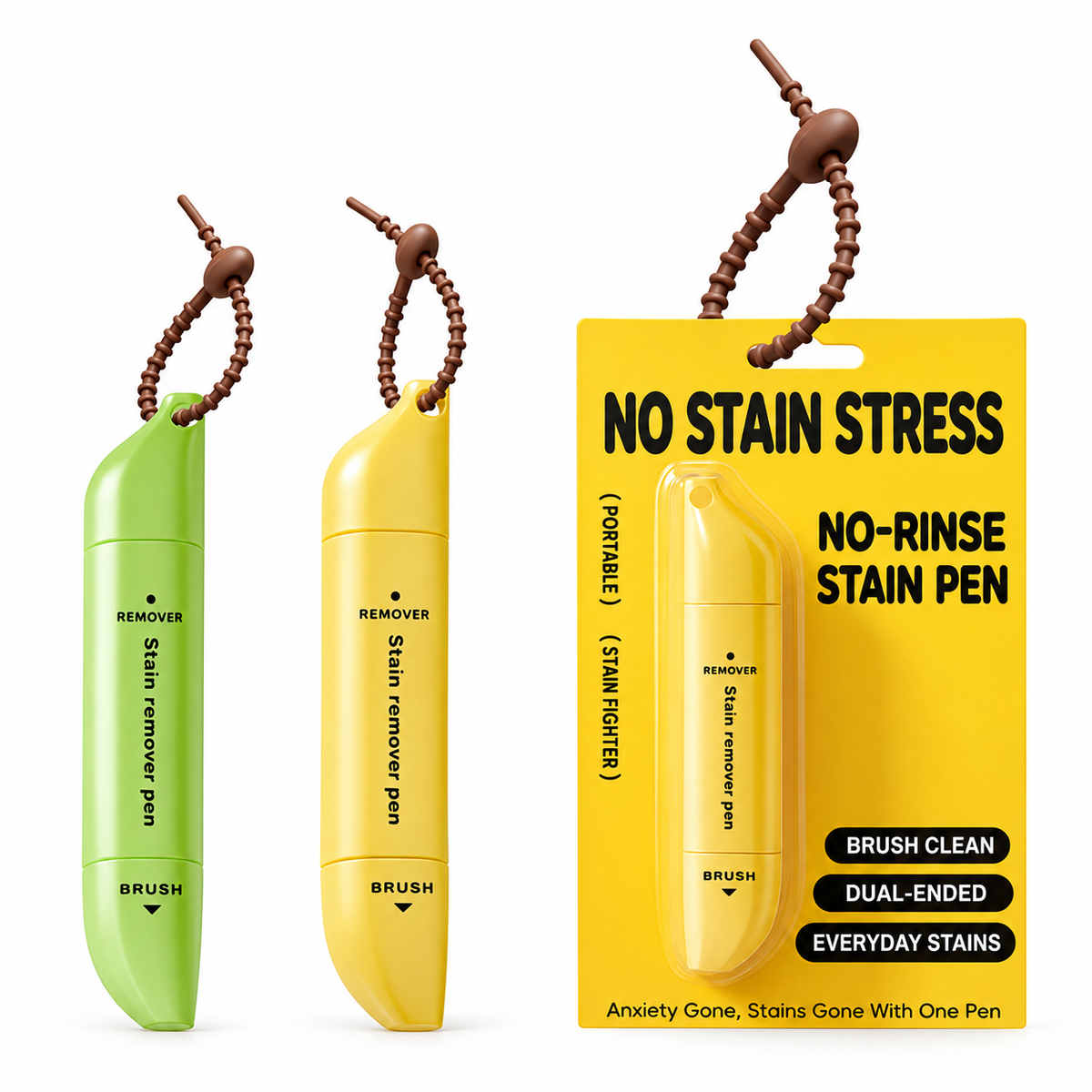 📢📢50% OFF! ⏰Portable Dual-Head Stain Remover Pen