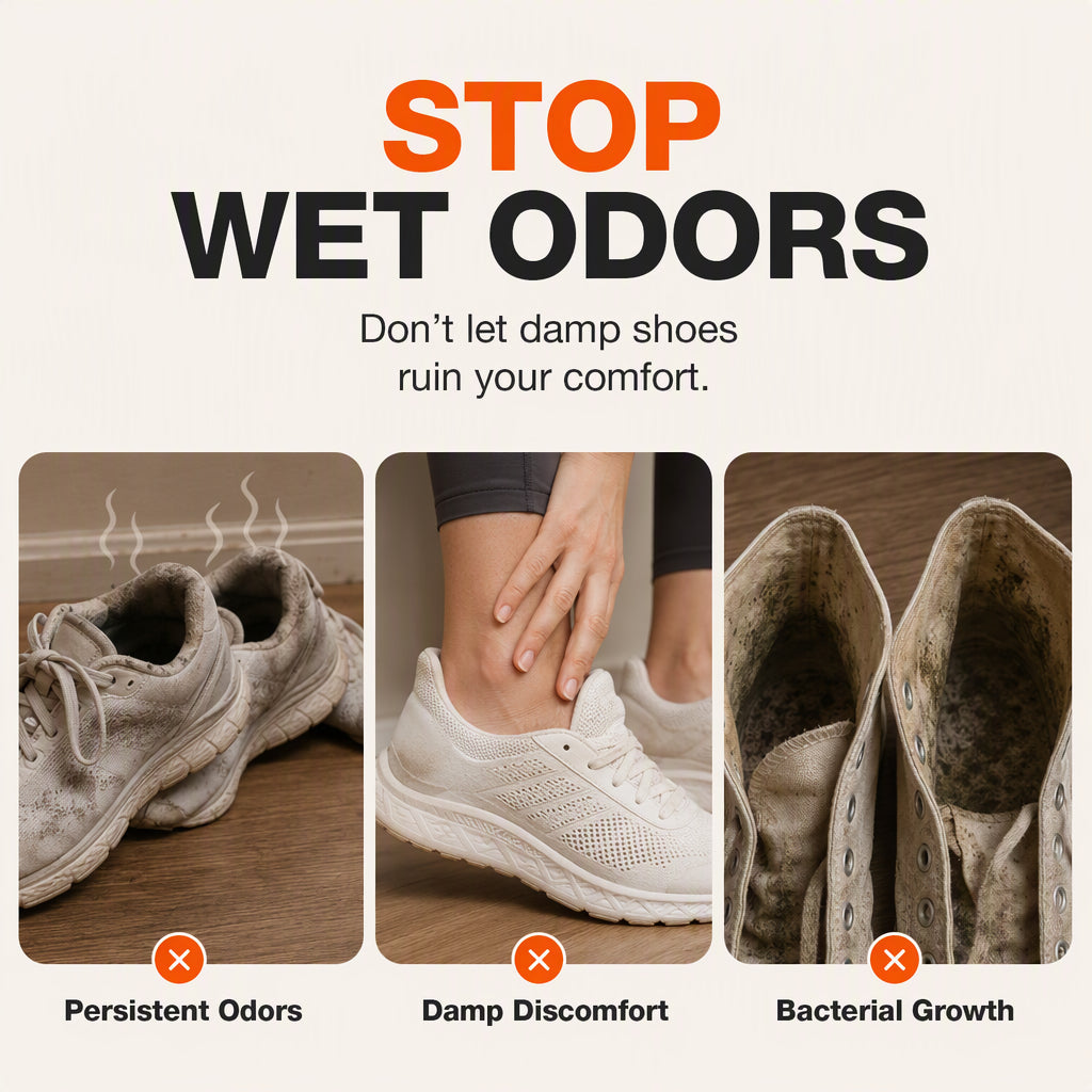 Foldable Shoe Dryer with Smart Timer and UV Light