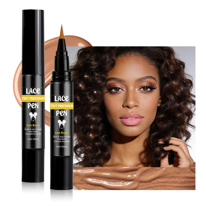 🥳2026 HOT SALE🥳💞50K+ SOLD! 🖊️💇 50% OFF! Professional Lace Tint Precision Pen – melts knots, conceals lace grids & dries fast. Natural scalp match for flawless wig installs! 🛡️✅