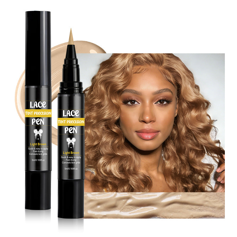 🥳2026 HOT SALE🥳💞50K+ SOLD! 🖊️💇 50% OFF! Professional Lace Tint Precision Pen – melts knots, conceals lace grids & dries fast. Natural scalp match for flawless wig installs! 🛡️✅