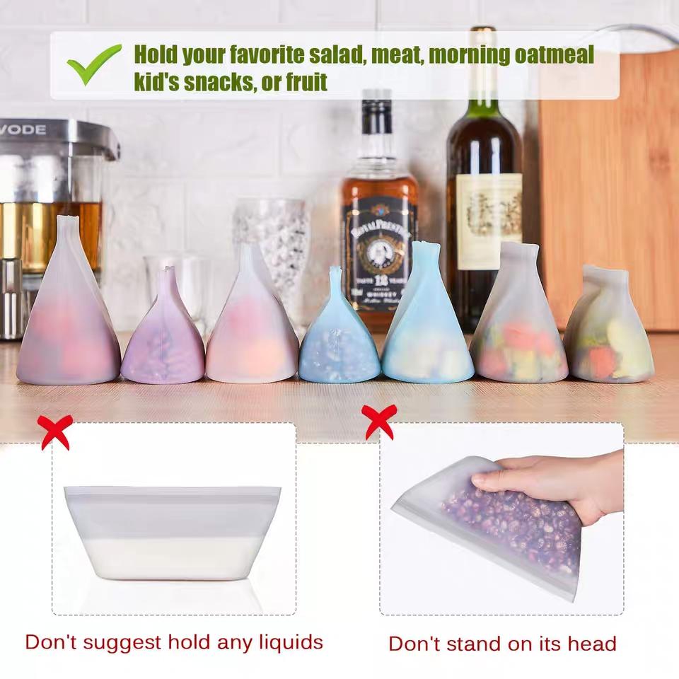 Reusable Silicone Zip Containers (Two per bag)