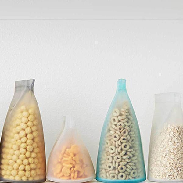 Reusable Silicone Zip Containers (Two per bag)