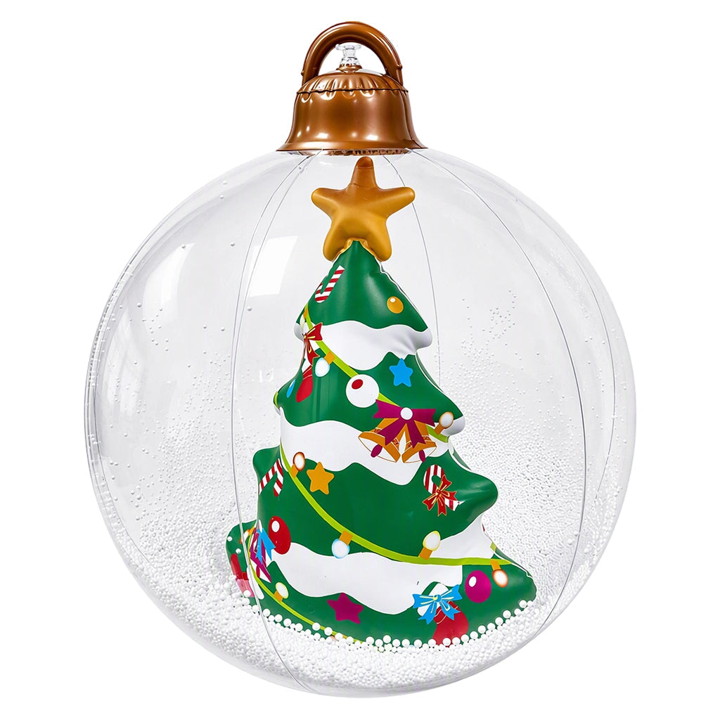 Inflatable Christmas Ball with Colorful LED Lights