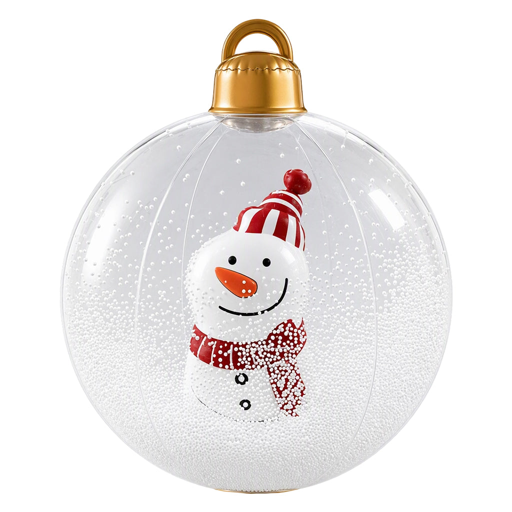 Inflatable Christmas Ball with Colorful LED Lights