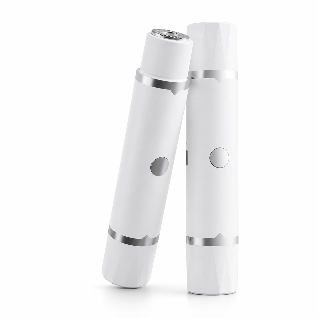 Portable Electric Hair Remover for Women Dual Head Body Shaver and Bikini Hair Trimmer