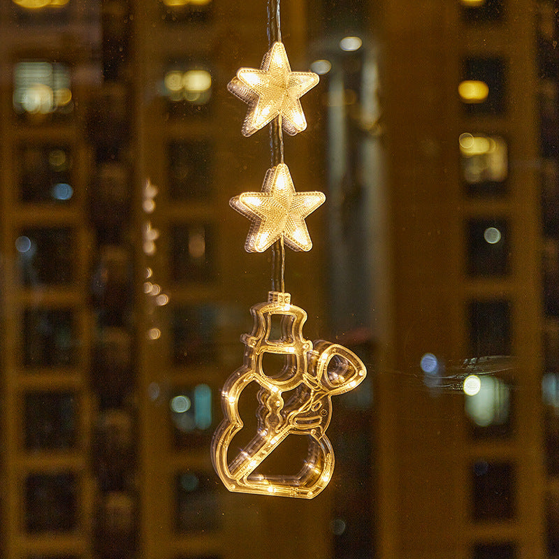 ⏳LAST DAY SALE ONLY ￡10.99!!🎄❄️ DIY Christmas Snowflake Suction Cup LED Lights ✨ | Battery Operated, Warm & Multi-Colour, Window Suction Lights, Christmas Home & Party Decor