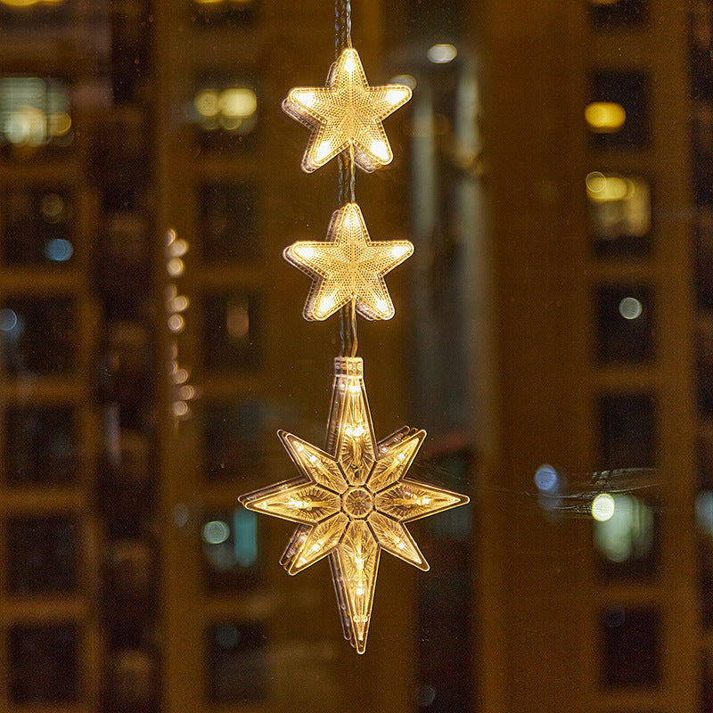 ⏳LAST DAY SALE ONLY ￡10.99!!🎄❄️ DIY Christmas Snowflake Suction Cup LED Lights ✨ | Battery Operated, Warm & Multi-Colour, Window Suction Lights, Christmas Home & Party Decor
