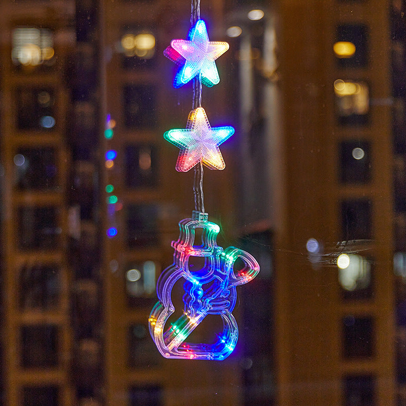 ⏳LAST DAY SALE ONLY ￡10.99!!🎄❄️ DIY Christmas Snowflake Suction Cup LED Lights ✨ | Battery Operated, Warm & Multi-Colour, Window Suction Lights, Christmas Home & Party Decor