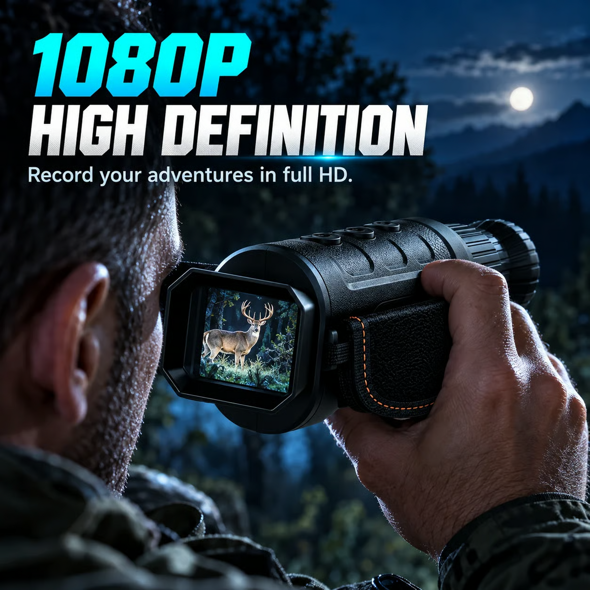 📢📢 66% OFF🔍1080P HD Night Vision Monocular – 16X Digital Zoom for Outdoor Adventures & Wildlife Viewing