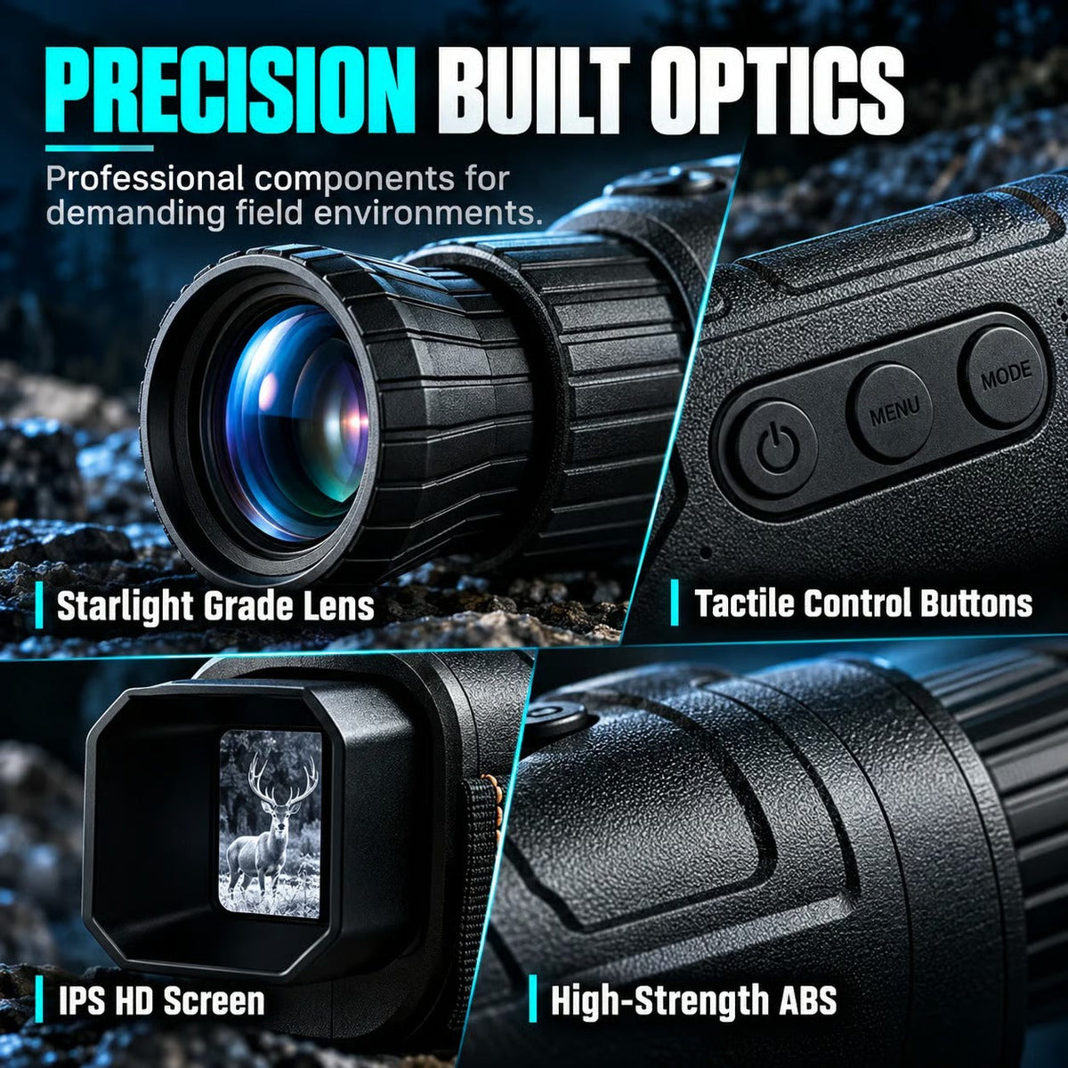 📢📢 66% OFF🔍1080P HD Night Vision Monocular – 16X Digital Zoom for Outdoor Adventures & Wildlife Viewing