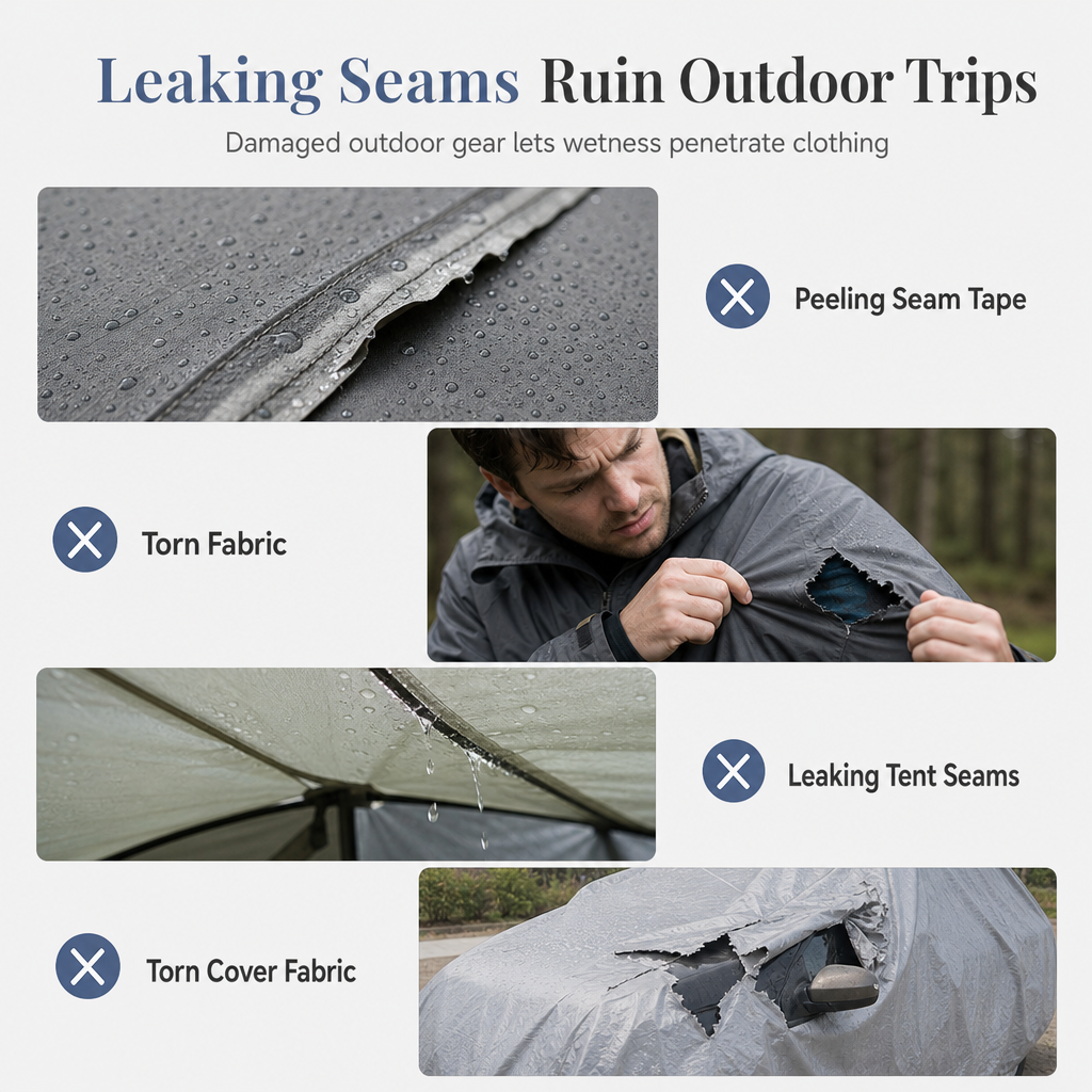 Waterproof Seam Sealing Tape TPU 3-Layer Fabric Heat Seal Tape for Jackets and Outdoor Clothing 20mm Wide 50m Roll