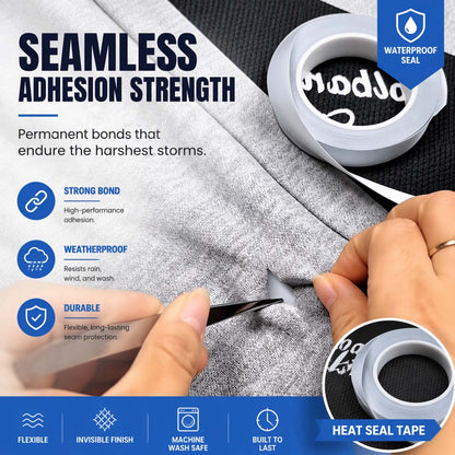 Waterproof Seam Sealing Tape TPU 3-Layer Fabric Heat Seal Tape for Jackets and Outdoor Clothing 20mm Wide 50m Roll
