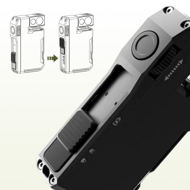 Portable Mini Flashlight with Rotatable Head