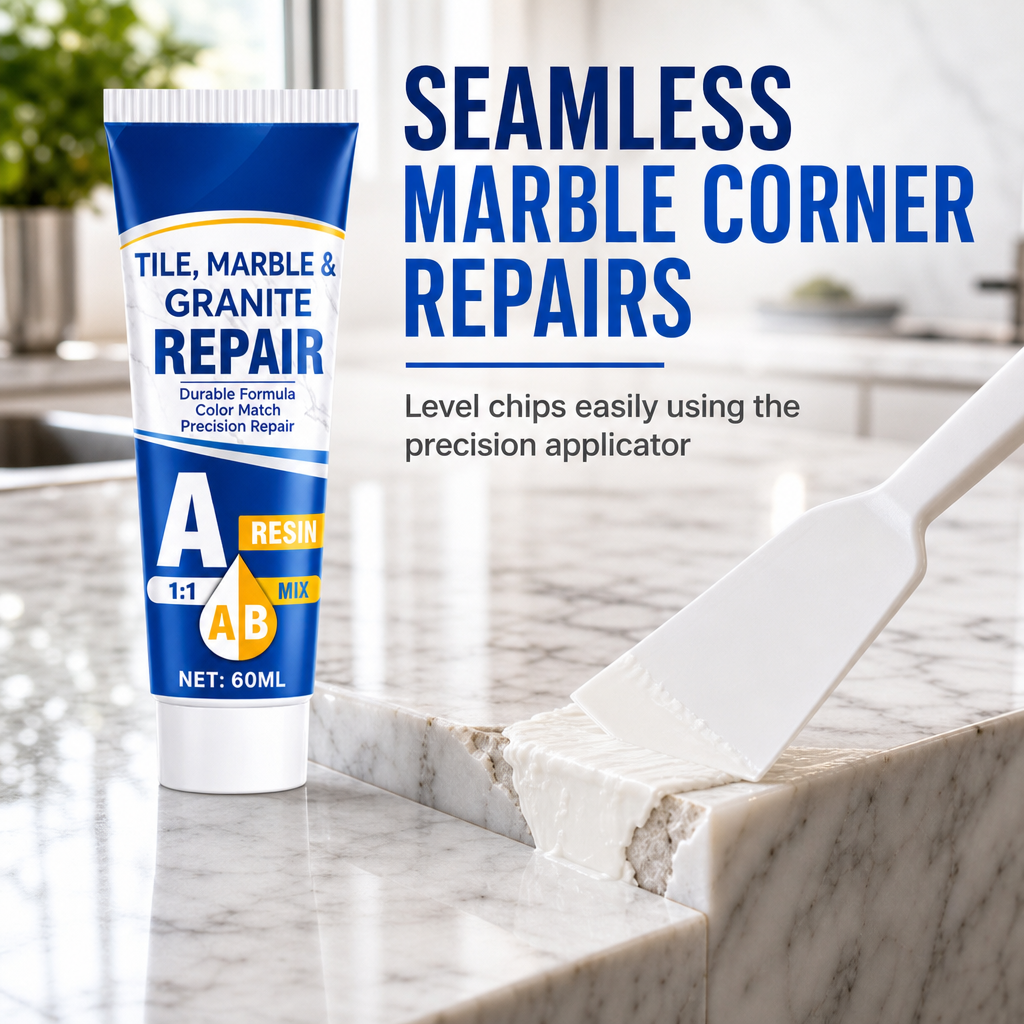 Marble and Granite Repair Resin Paste for Tiles and Stone Surfaces