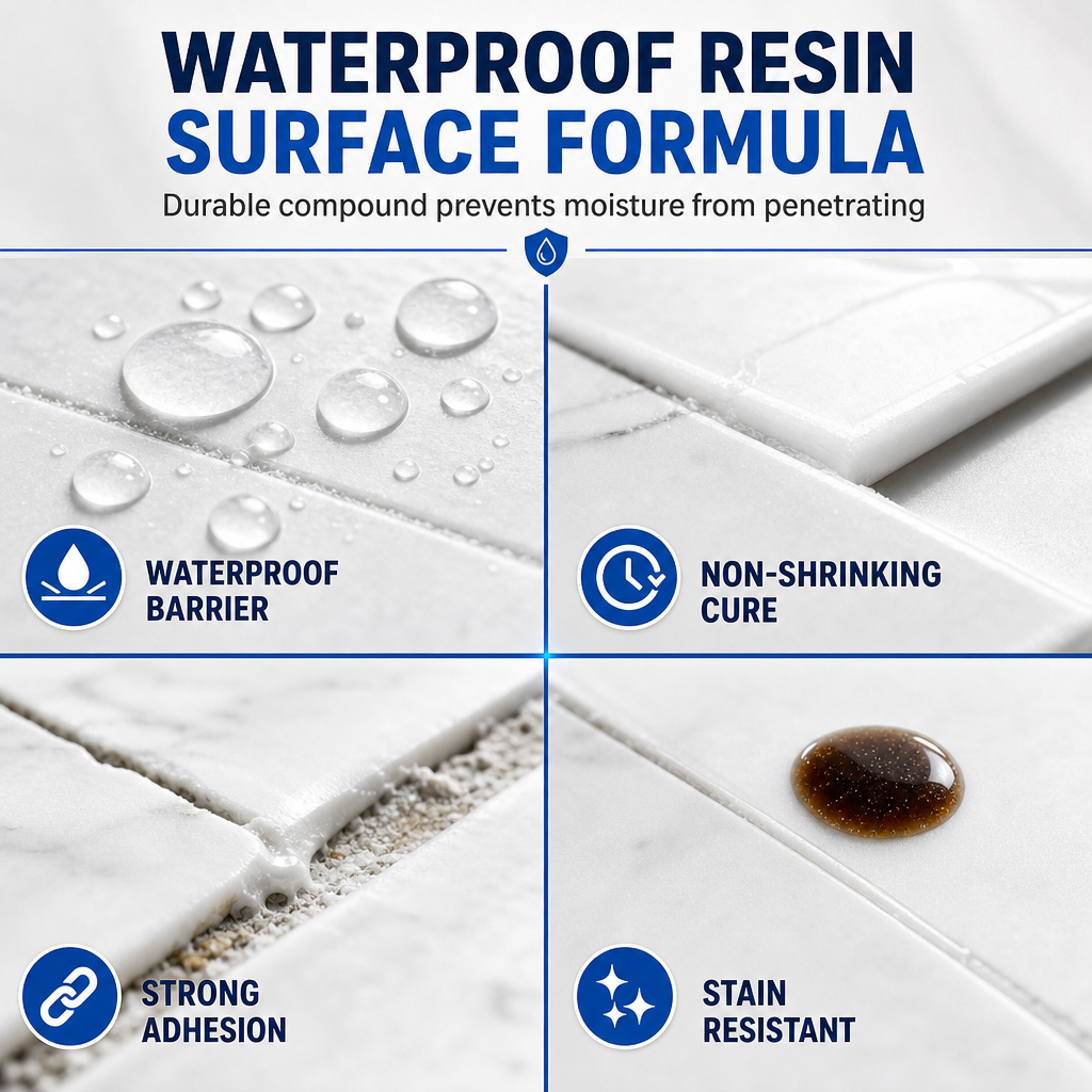 Marble and Granite Repair Resin Paste for Tiles and Stone Surfaces
