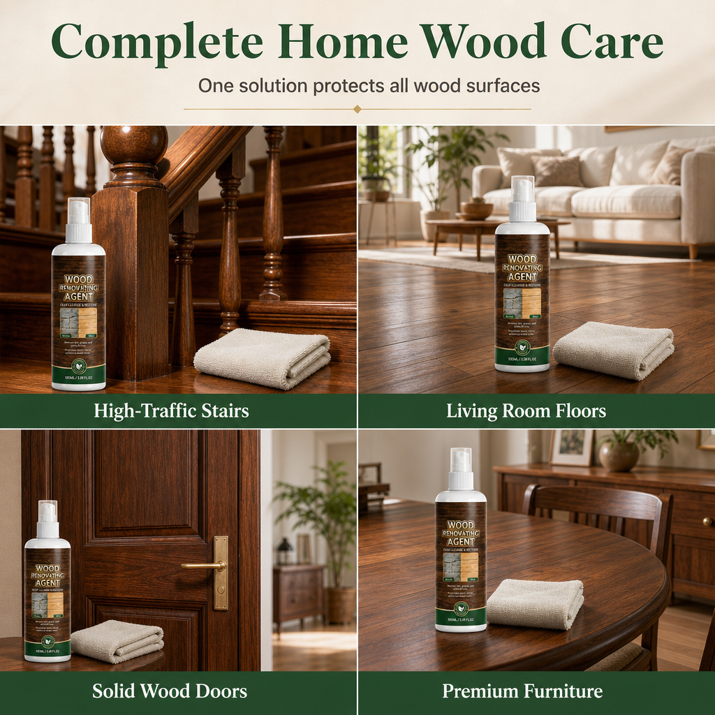 Wood Care Cleaner for Floors Furniture and Doors