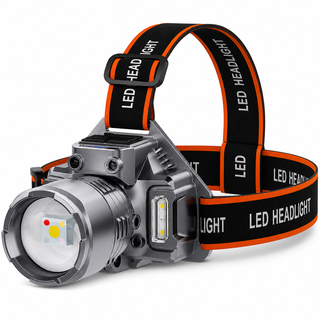 Rechargeable Super Bright  LED Headlamp with Motion Sensor
