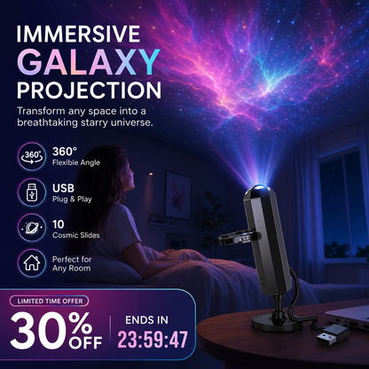 🌌 Plug-and-Play-USB-Projektor – Galaxie & Ozean in HD – Über 50.000 begeisterte Nutzer – Sofortige magische Atmosphäre ✨