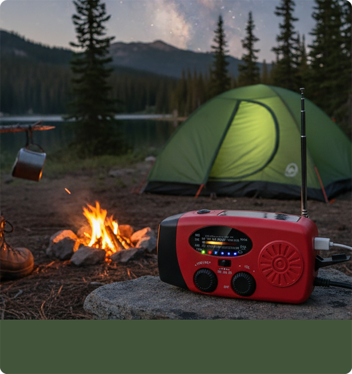 📢 LIMITED-TIME 50% OFF! 📻Multifunctional Portable Solar Emergency Radio – Power Bank, Hand Crank & Weather Alert for Outdoor & Crisis Preparedness
