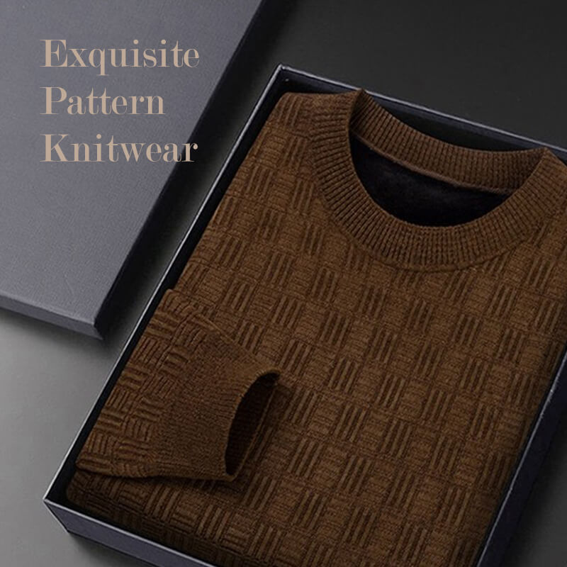 🔥🔥🔥Men's Warm Exquisite Pattern Crewneck Knitwear